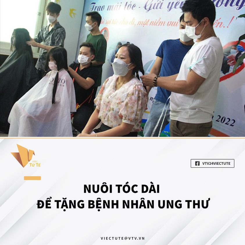 NUÔI TÓC DÀI ĐỂ TẶNG BỆNH NHÂN UNG THƯ