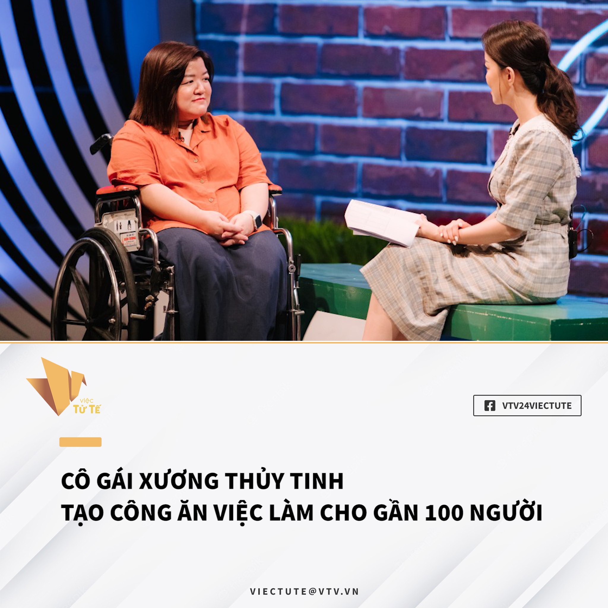 CÔ GÁI XƯƠNG THỦY TINH TẠO CÔNG ĂN VIỆC LÀM CHO GẦN 100 NGƯỜI