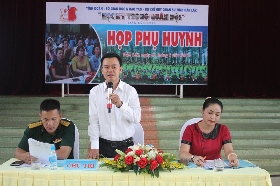 Họp phụ huynh chương trình Học kỳ trong quân đội năm 2019