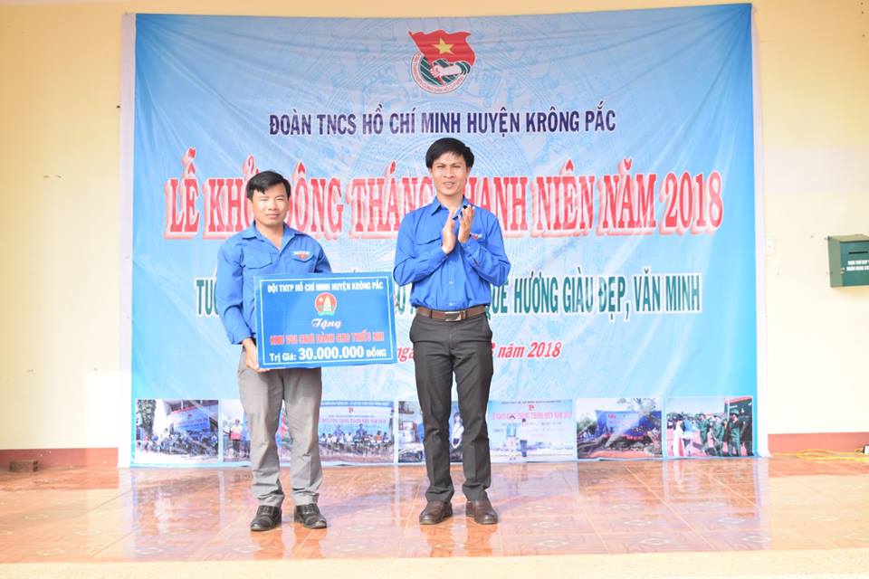 Huyện đoàn Krông Pắc tổ chức lễ khởi động tháng thanh niên năm 2018