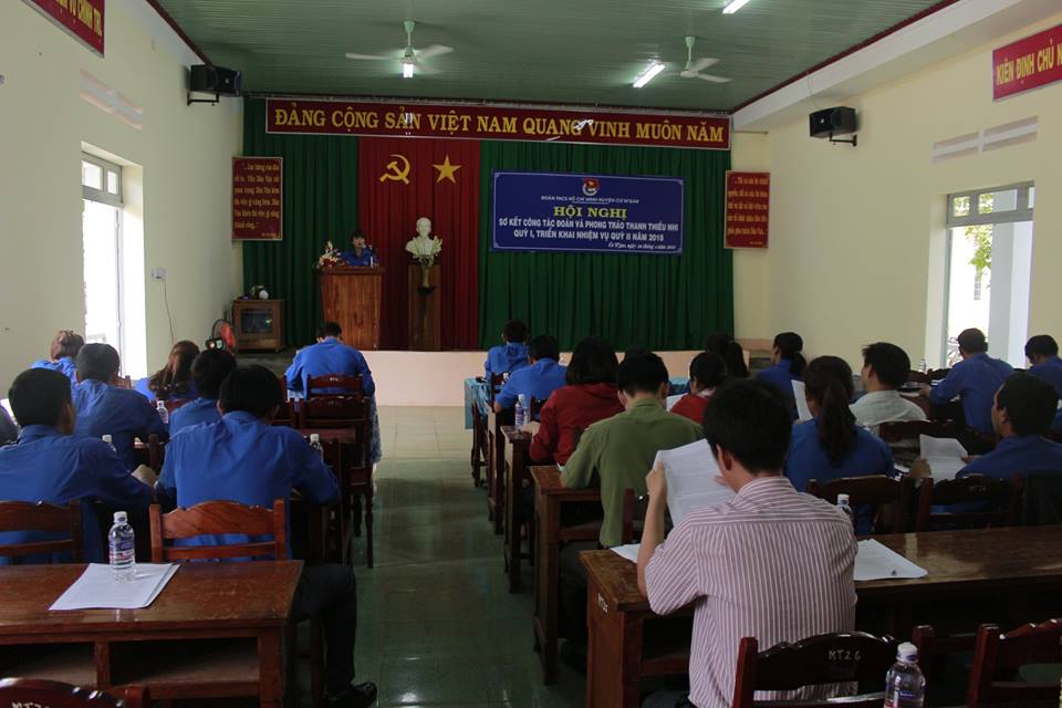 Huyện Cư M’gar: Hội nghị Sơ kết công tác Đoàn, phong trào thanh thiếu nhi quý I và tổng kết tháng thanh niên năm 2018