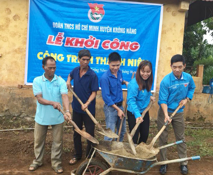 Huyện Krông Năng: Ra quân Chiến dịch Thanh niên tình nguyện hè năm 2018