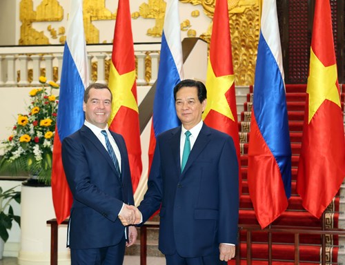 Thủ tướng Nguyễn Tấn Dũng hội đàm cùng Thủ tướng Nga Dmitri Medvedev