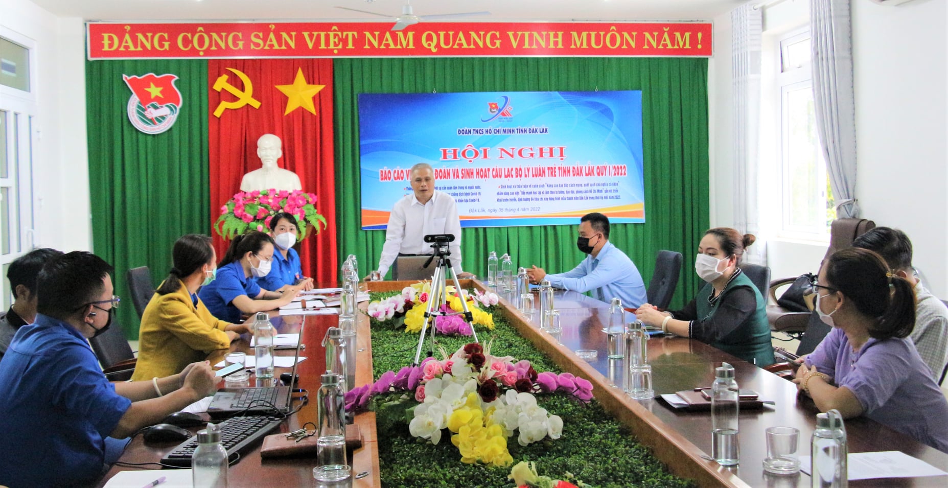 HỘI NGHỊ BÁO CÁO VIÊN, TUYÊN TRUYỀN VIÊN TỈNH ĐOÀN VÀ SINH HOẠT CÂU LẠC BỘ LÝ LUẬN TRẺ TỈNH ĐẮK LẮK QUÝ I/2022 