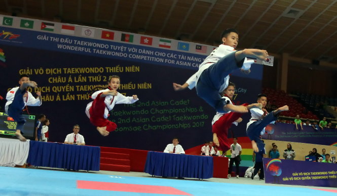 ​VN giành 4 HCV quyền taekwondo thiếu niên châu Á 2017