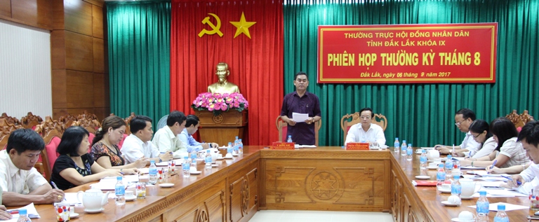 Thường trực HĐND tỉnh họp phiên thường kỳ tháng 8