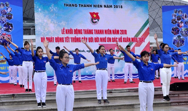 Kết quả tuần 1: Đã có 50/67 đơn vị ra quân Tháng Thanh niên 2018 