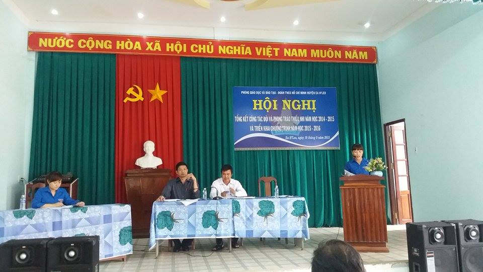 Tổng kết công tác Đội và phong trào thiếu nhi huyện Ea H'Leo năm học 2014 - 2015