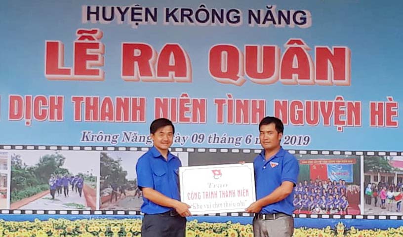 Huyện Krông Năng: Ra quân Chiến dịch Thanh niên tình nguyện hè 2019