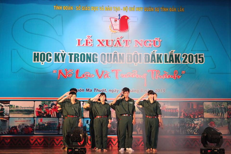 Lễ xuất ngũ "Học kỳ trong quân đội" năm 2015 - Nỗ lực và trưởng thành