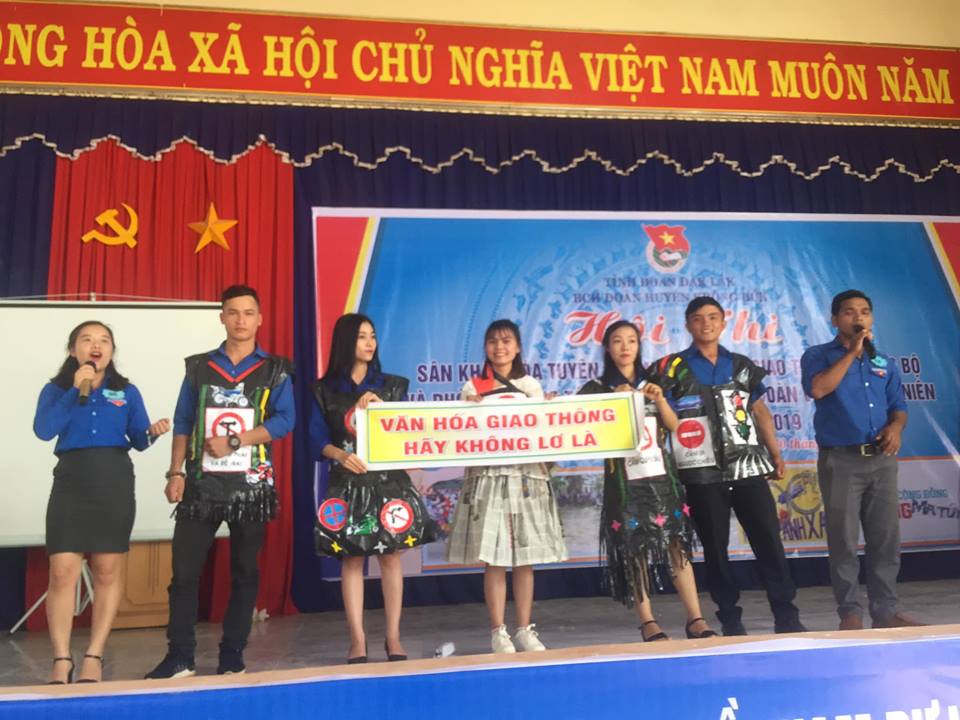 Hội thi Sân khấu hóa tuyên truyền pháp luật giao thông đường bộ và phòng chống tác hại ma túy trong đoàn viên, thanh niên huyện Krông Búk năm 2019