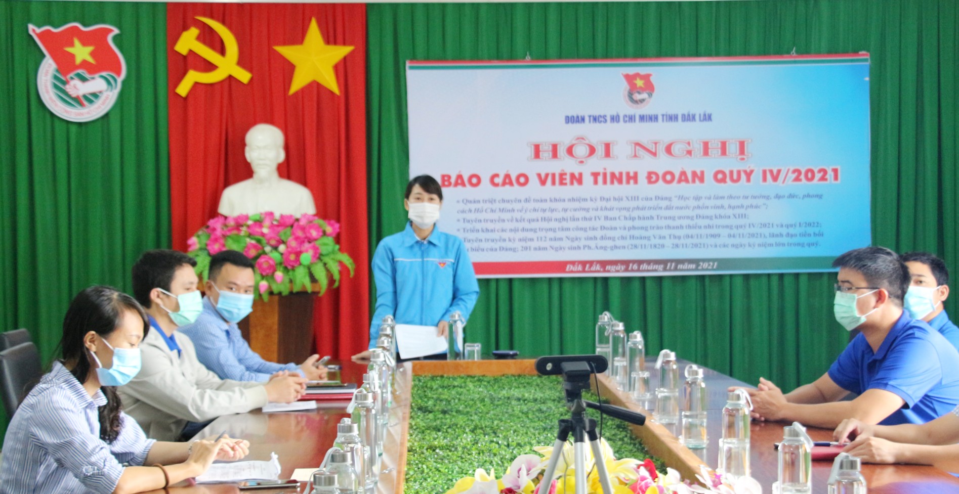 HỘI NGHỊ BÁO CÁO VIÊN TỈNH ĐOÀN VÀ SINH HOẠT CÂU LẠC BỘ LÝ LUẬN TRẺ TỈNH ĐẮK LẮK QUÝ IV/2021