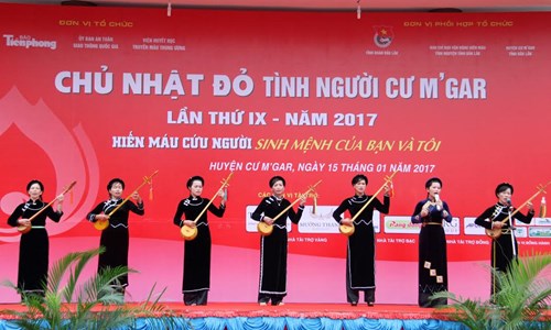 Tưng bừng ngày hội hiến máu ở Đại học Tây Nguyên