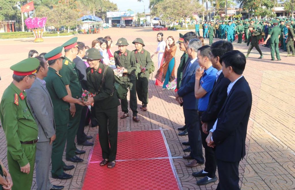 Huyện Krông Ana: 145 thanh niên lên đường nhập ngũ năm 2020