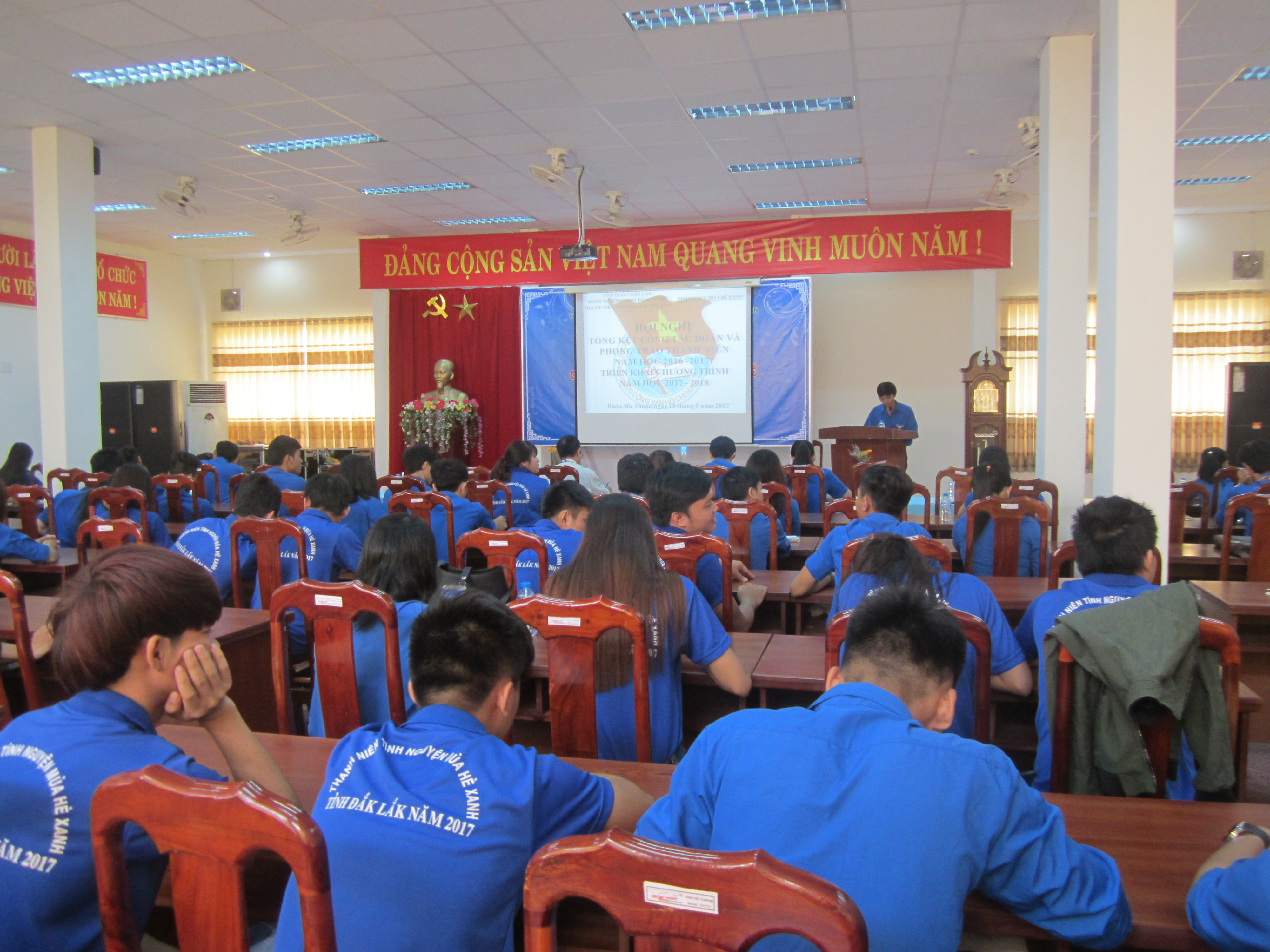 Trường Cao đẳng nghề Thanh niên dân tộc Tây Nguyên: Hội nghị tổng kết công tác Đoàn và phong trào thanh niên năm học 2016 – 2017