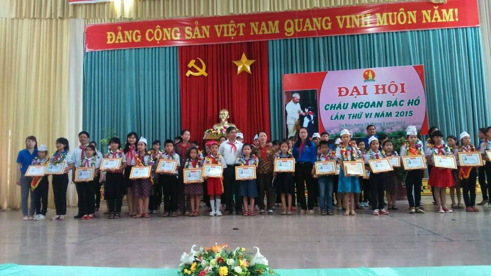 Hội đồng Đội huyện Ea Kar tổ chức Đại hội Cháu ngoan Bác Hồ lần thức VI năm 2015