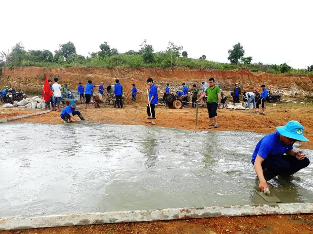 Huyện đoàn Krông Năng: Khởi công công trình thanh niên