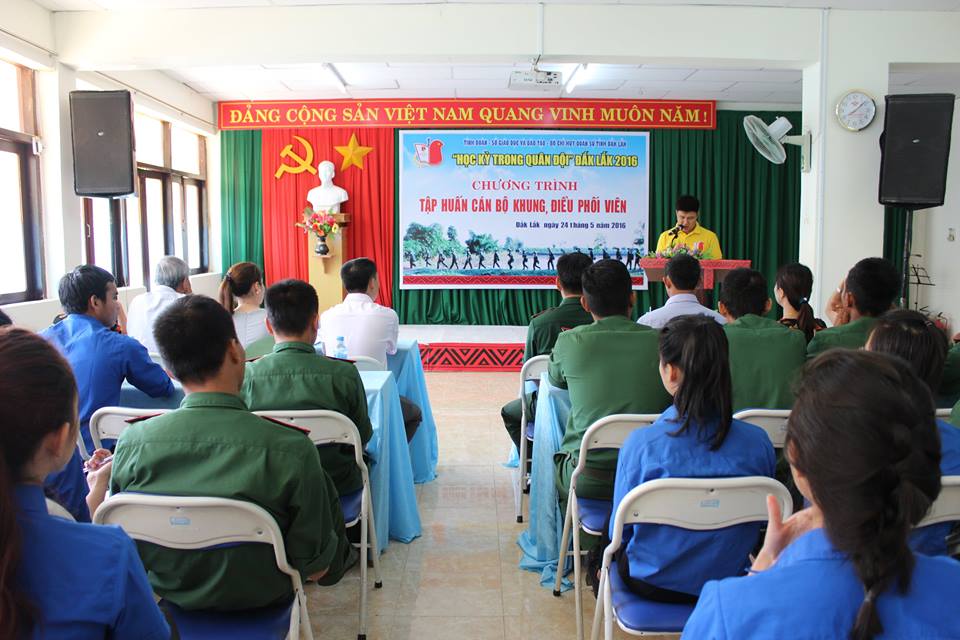 Chương trình tập huấn cán bộ khung, điều phối viên "Học kỳ trong quân đội" Đắk Lắk 2016