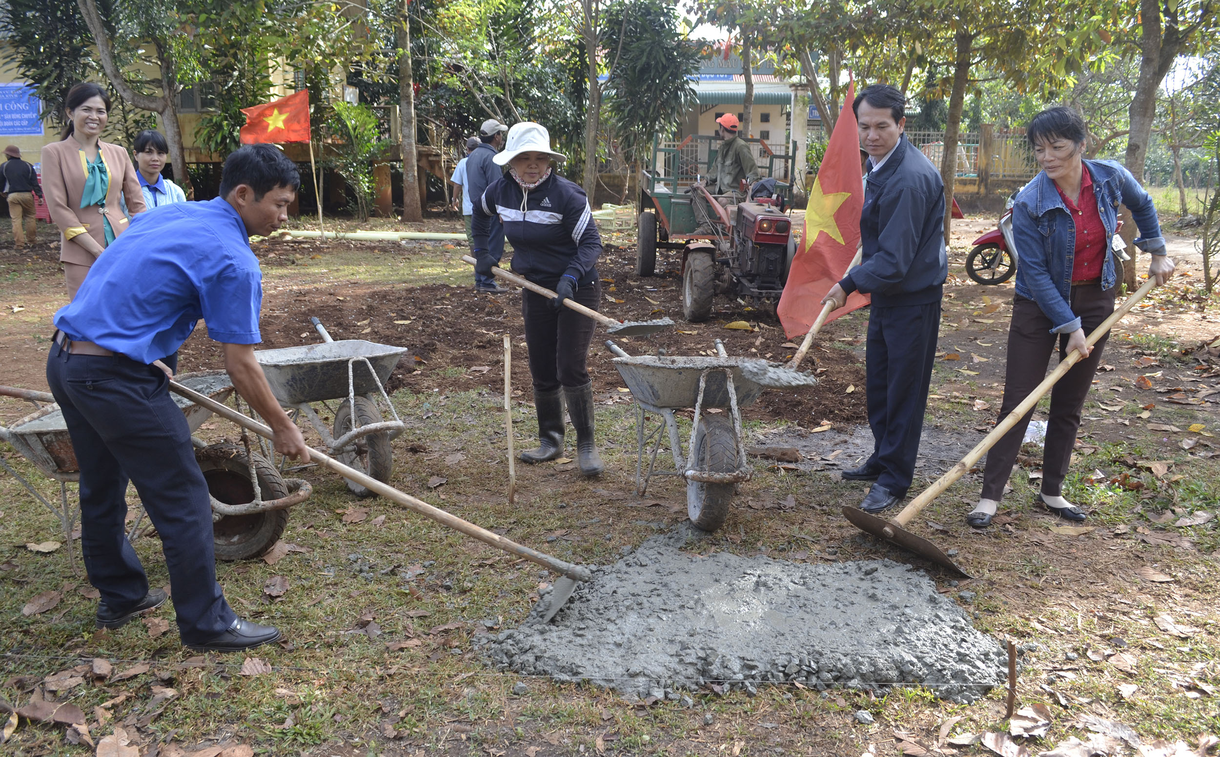 Khởi công xây dựng công trình thanh niên tại Xã Ea Ktur