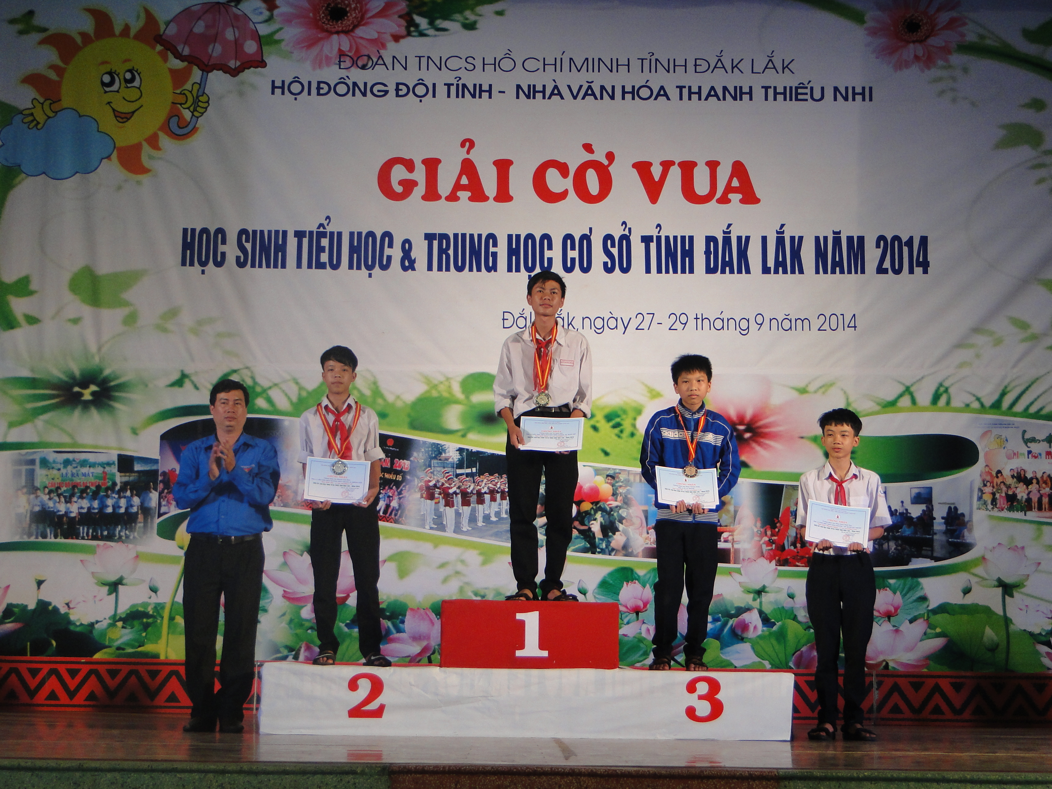 Lễ bế mạc giải Cờ vua hoc sinh Tiểu học và Trung học cơ sở năm 2014.