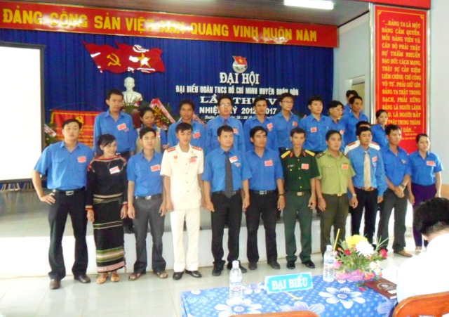 ĐẠI HỘI ĐẠI BIỂU ĐOÀN TNCS HỒ CHÍ MINH HUYỆN BUÔN ĐÔN LẦN THỨ IV, NHIỆM KỲ 2012 – 2017